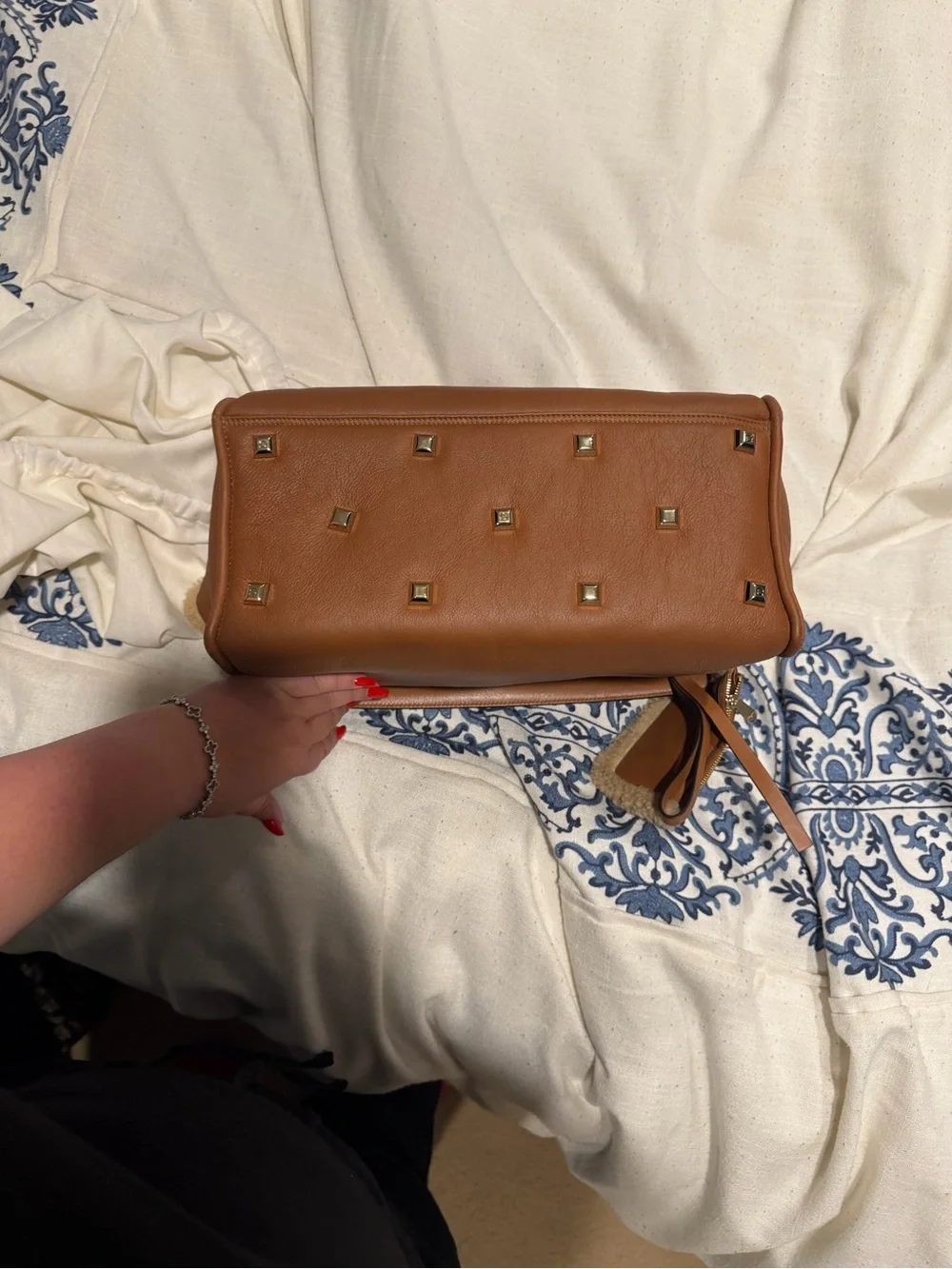 Salvatore Ferragamo Shearling Tote